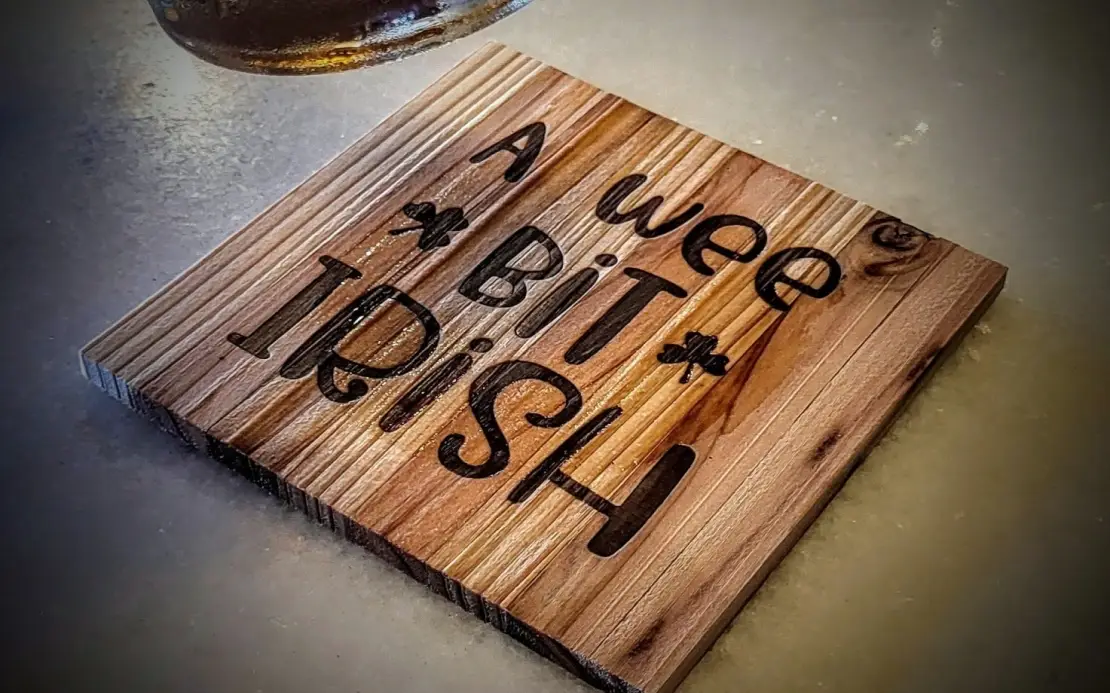 St. Patrick's Day branded coasters