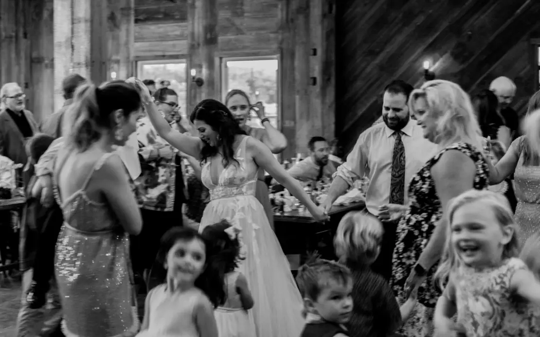 Wedding event with cedar coasters